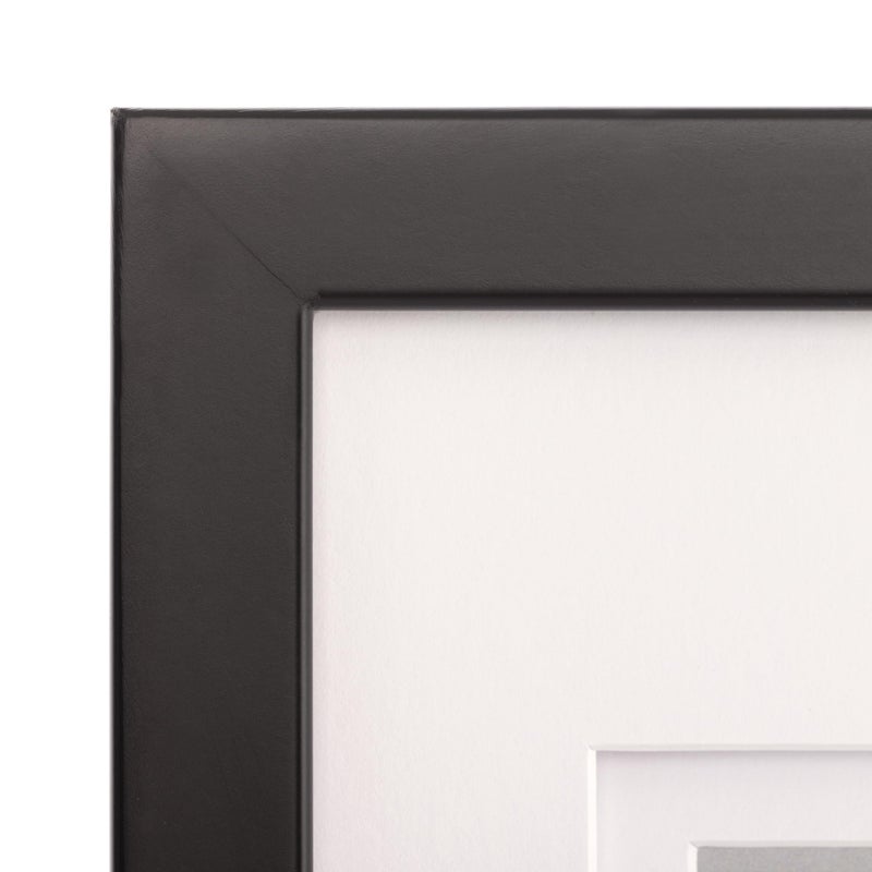 Gallery Solutions - 11"x14" - Black Frame - Double White Mat - Wall/Tabletop Display - Perfect Fit for 8"x10" Photos - Versatile Mounting Options - Rectangular Tabletop - Poster Frame - Image 4